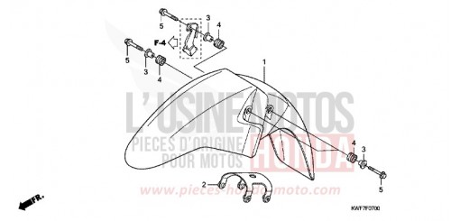 FRONT FENDER CBF125MA de 2010